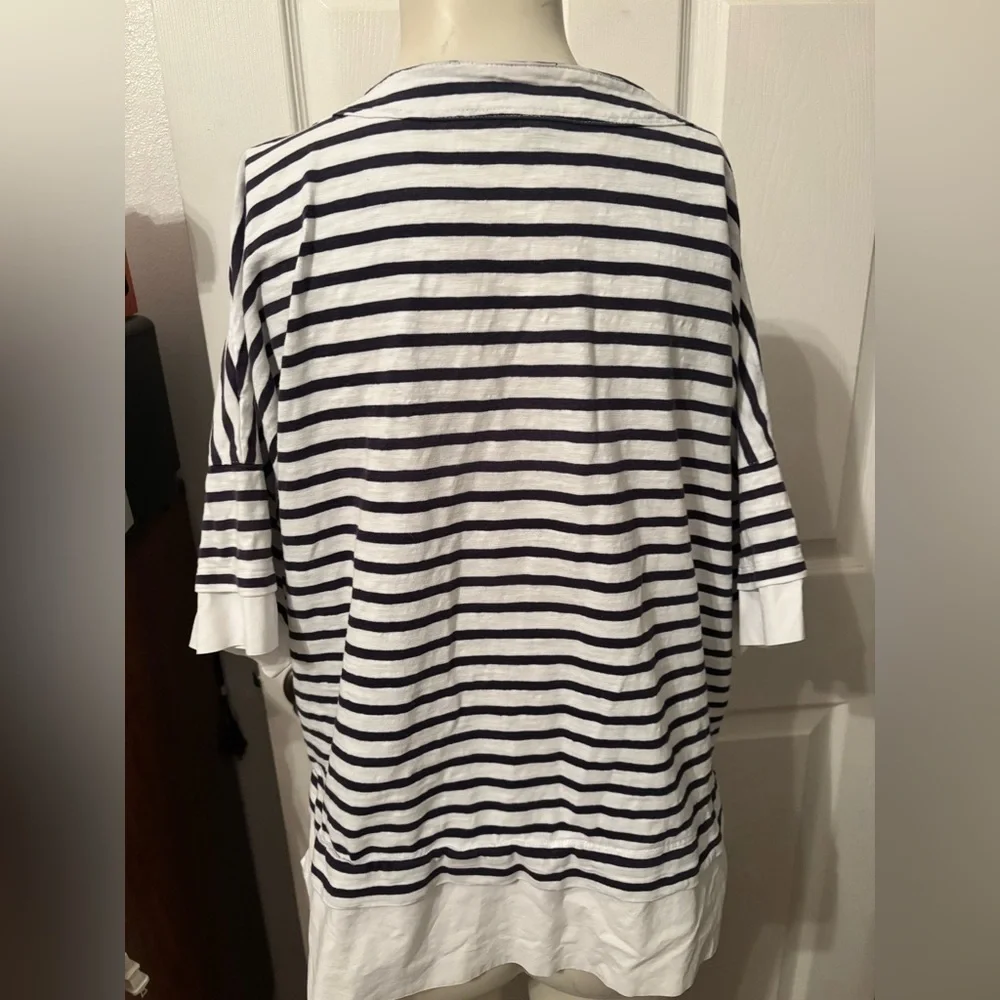 J.Crew striped sailer top XL